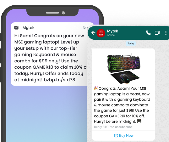 Conversation flows on mobile